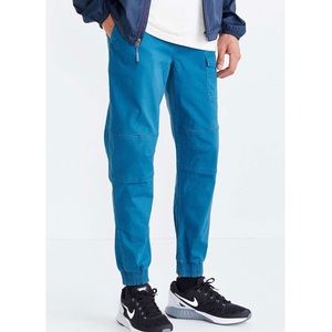 Urban Outfitters Without Walls Teal Blue Cargo Pocket Joggers